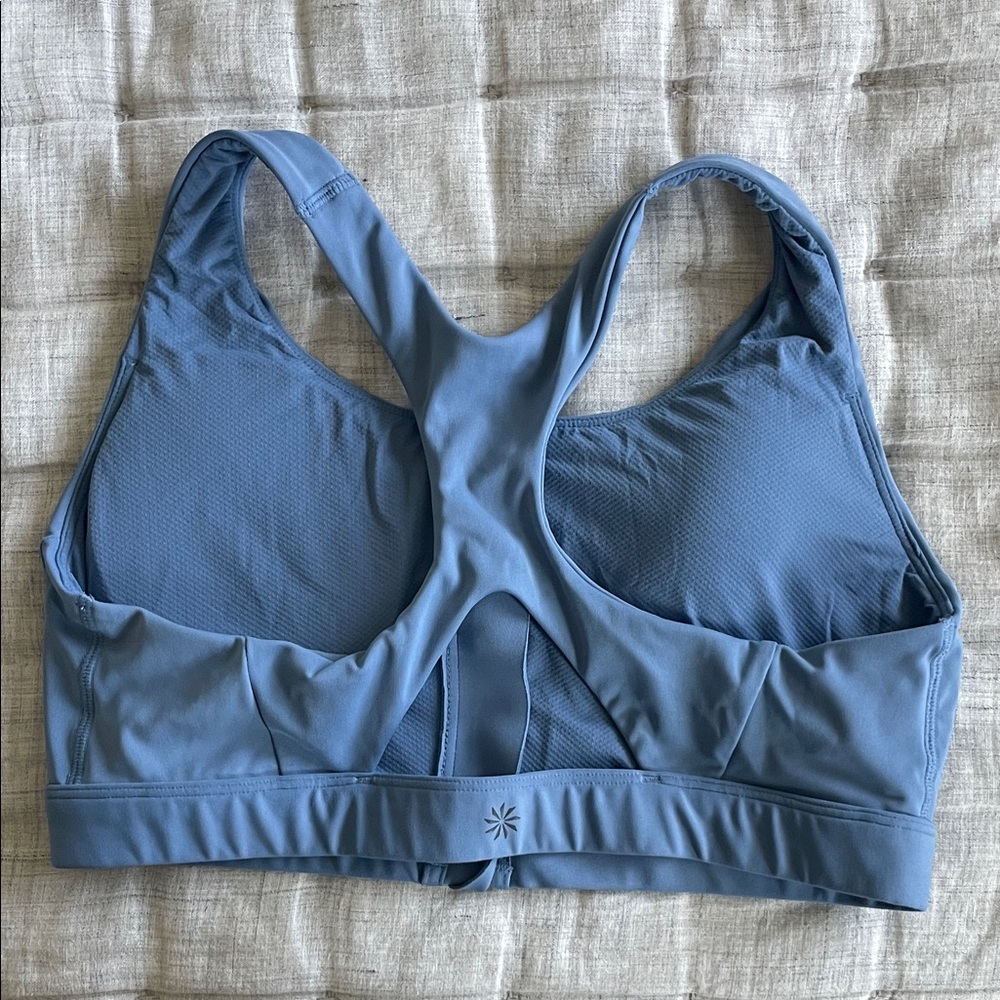 Athleta Ultimate Zip Front Sports Bra Size Large D-DD in - Picture 7 of 7